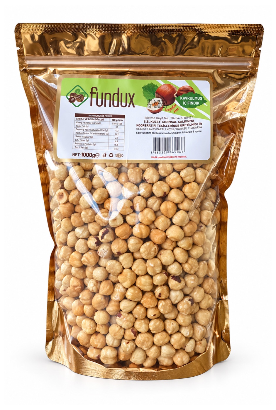 Kavrulmuş İç Fındık 1000 Gr